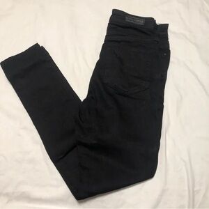 AG Jeans Mila Super High Rise Skinny Jean Ankle length Black 24W 2010s Model